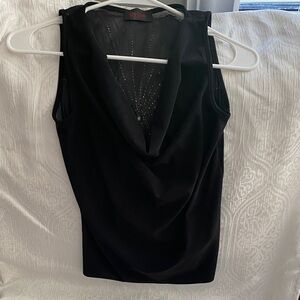Elegant Black Sleeveless Top